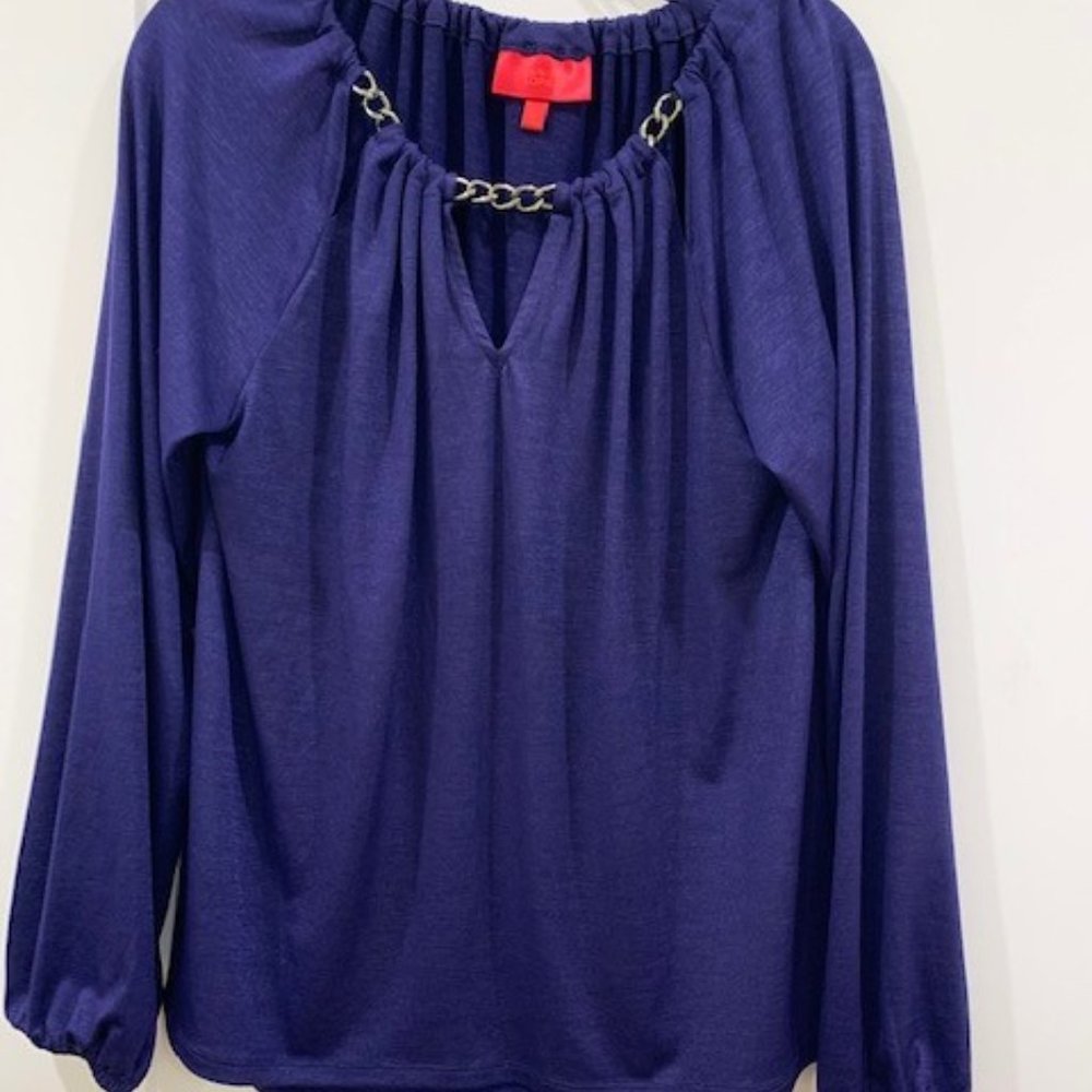 Jennifer Lopez Women's Blouse, Size M, Purple